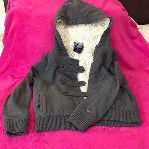 Victoria’s Secret Pink Faux Fur Lined Zipup Hoodie